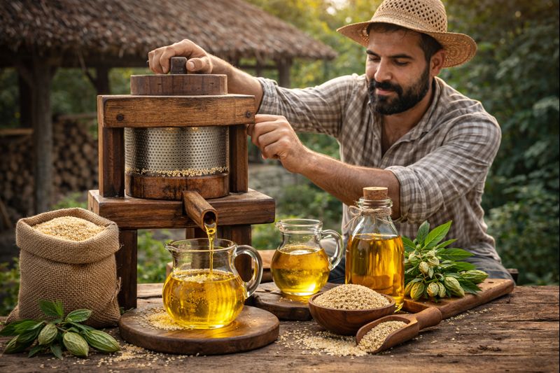 روغن کنجد طبیعی